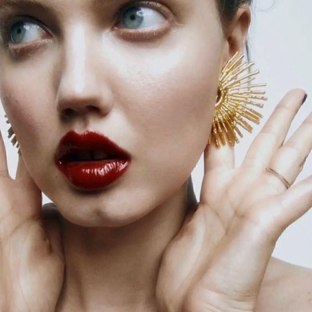 Sun  radiant  earrings  M131
